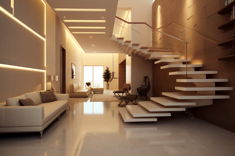 装有旋转楼梯的客厅的走廊,高清,摄影图,摄影图片,图片大全,摄影图免费下载